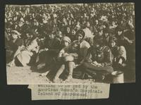 Waiting to be fed by the American Women's Hospitals, Island of Macronissi (photograph), circa 1922<blockquote class="juicy-quote">Photo taken at the refugee camps on the island of Macronissi, Greece after the evacuation of Smyrna (Izmir), Turkey.</blockquote><div class="view-evidence"><a href="https://doctress.org/islandora/object/islandora:1492/story/islandora:1499" class="btn btn-primary custom-colorbox-load"><span class="glyphicon glyphicon-search"></span> Evidence</a></div>