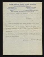 Letter from Susan B. Anthony to WMCP (correspondence),  March 14, 1901<blockquote class="juicy-quote">“She has undertaken a herculean task in that little old town of Greenville.”</blockquote><div class="view-evidence"><a href="https://doctress.org/islandora/object/islandora:1856/story/islandora:2078" class="btn btn-primary custom-colorbox-load"><span class="glyphicon glyphicon-search"></span> Evidence</a></div>